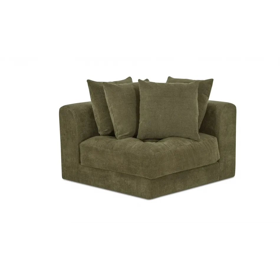 Davie Olive Corner Chair