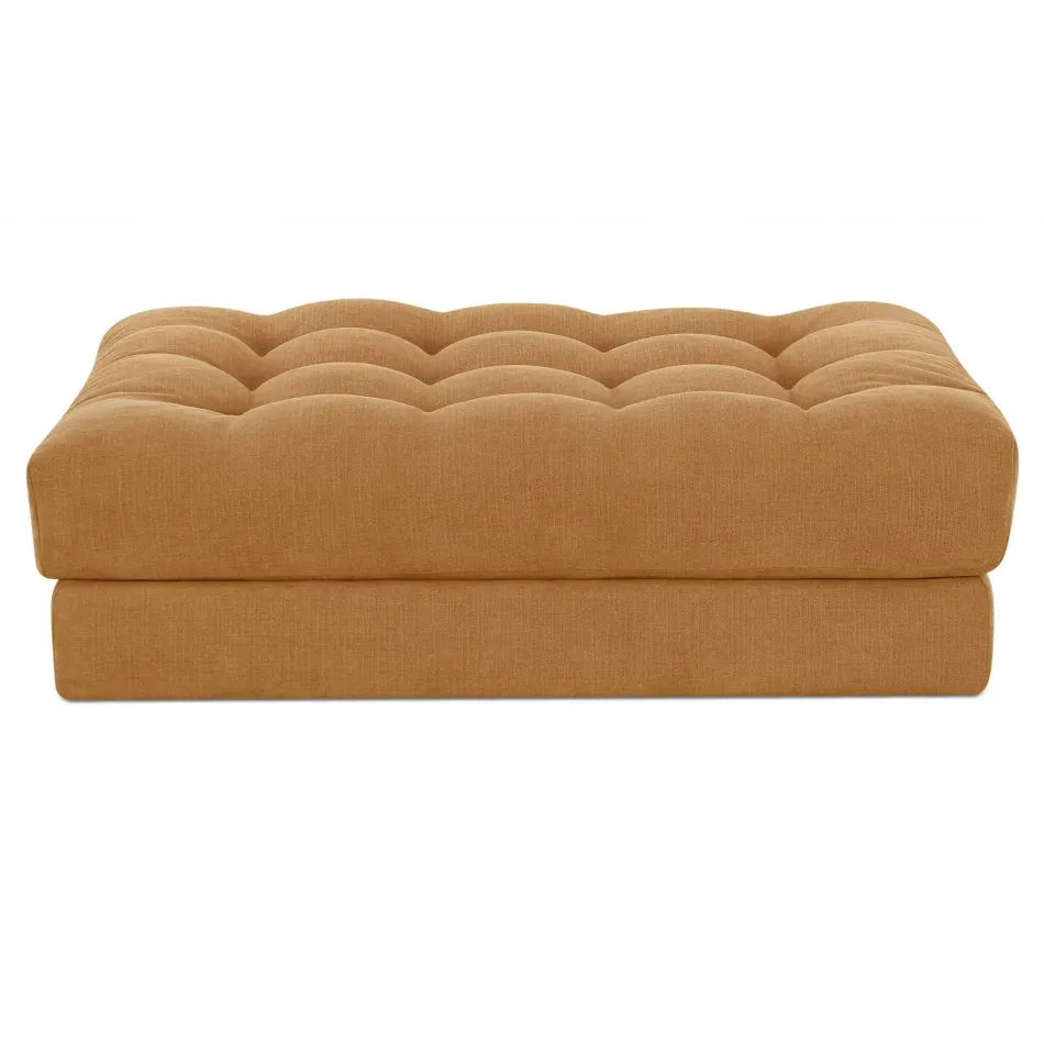 Davie Golden Yellow Ottoman
