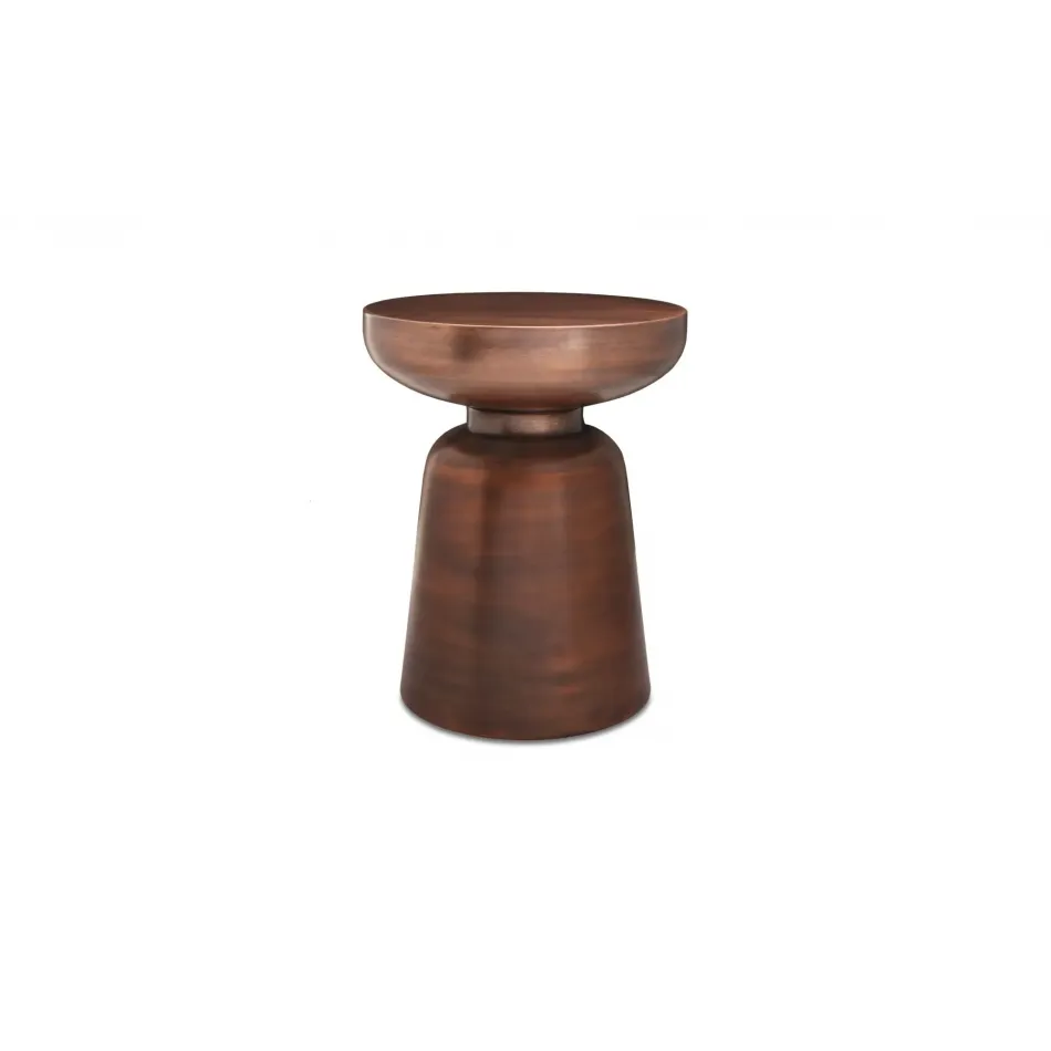 Arthur Antique Copper Accent Table