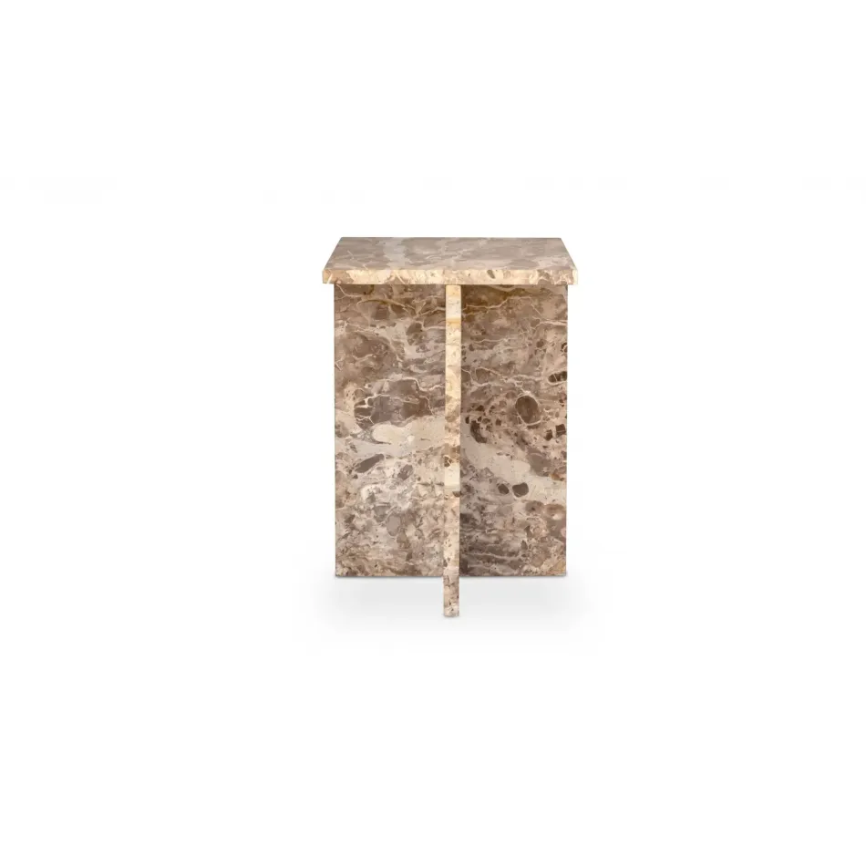 Blair Panther Marble Accent Table