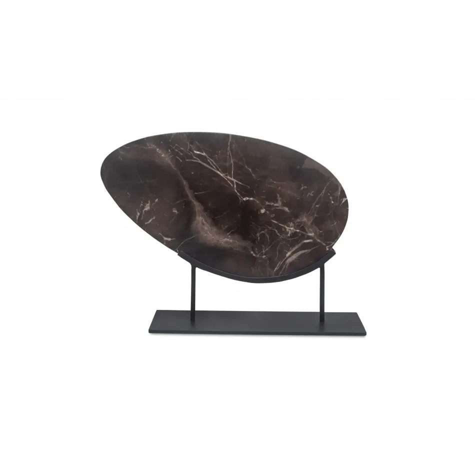 Galen Saint Laurent Brown Marble Sculpture