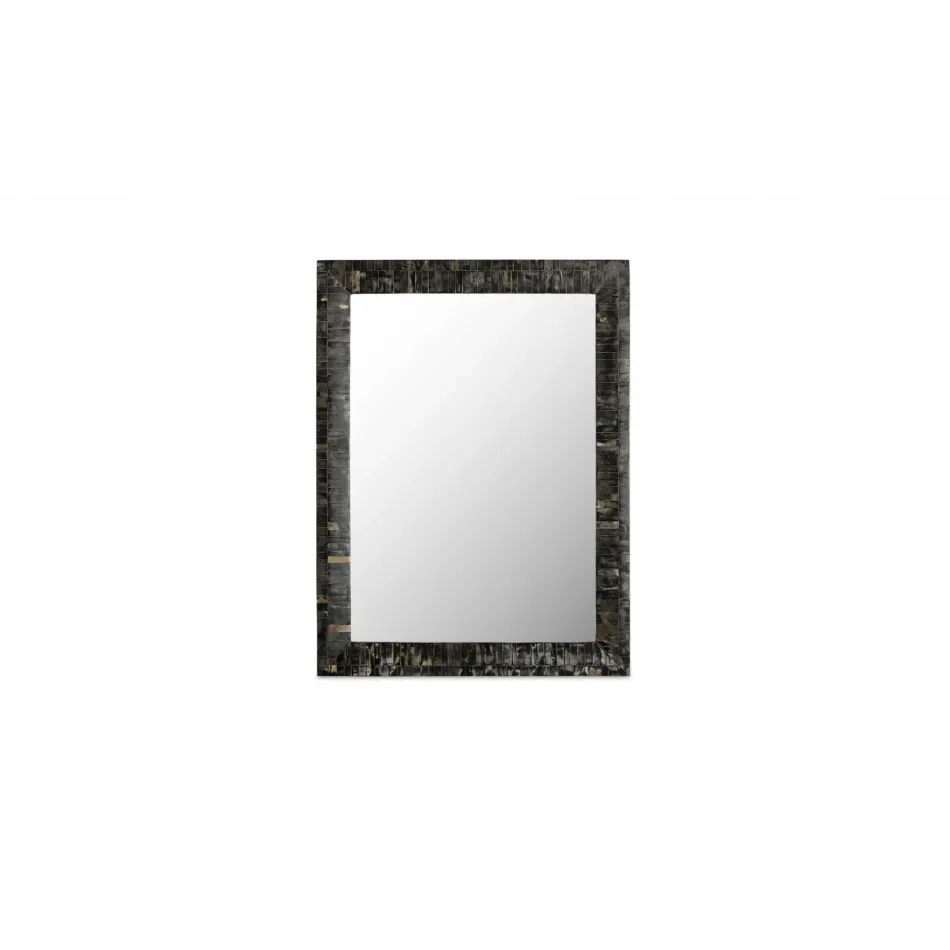 Avis Horn Inlay Rectangular Mirror