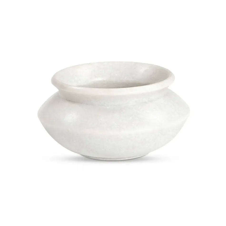 Romano White Marble Vessel
