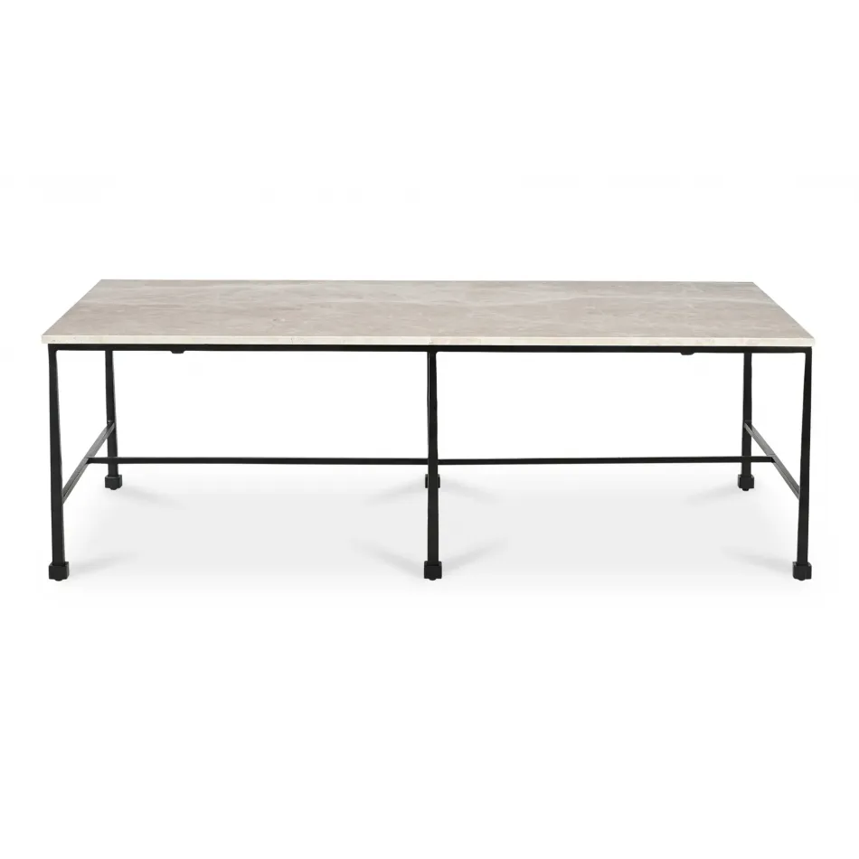 River Botticino Marble Coffee Table