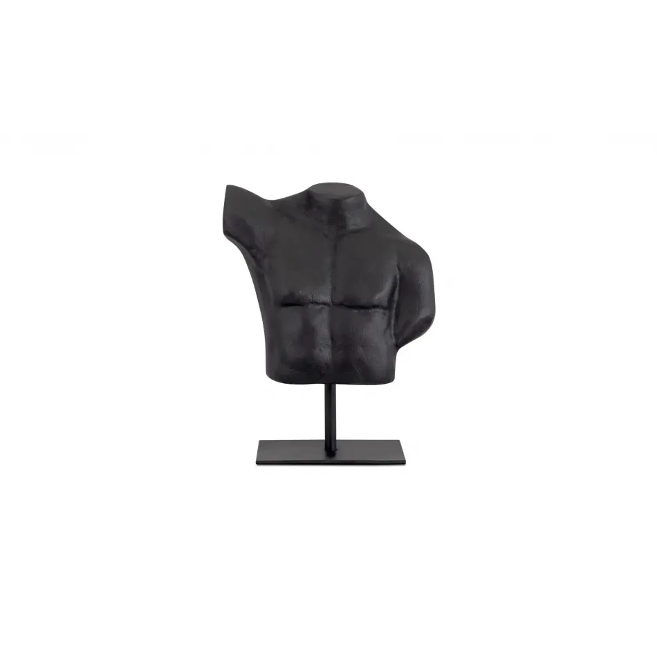 Victor Aged Black Cast Alumiinum Sculpture