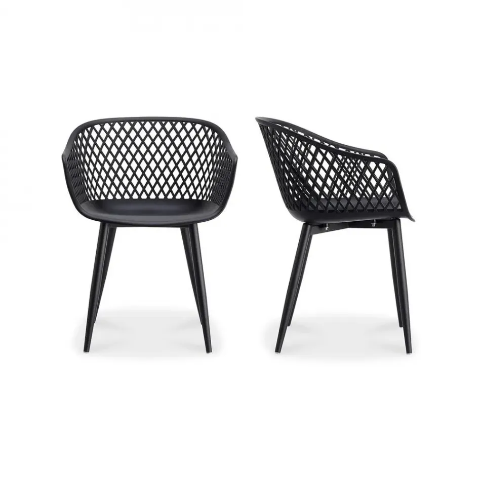 Piazza Outdoor Chair Black - Set Of Two