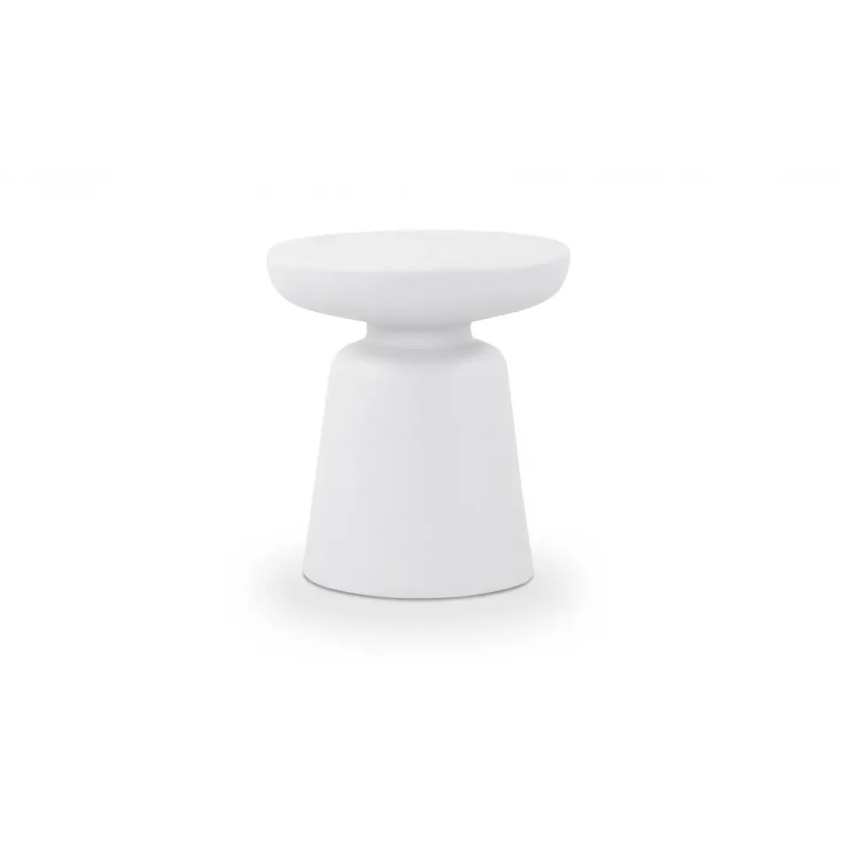 Ruth White Outdoor Side Table
