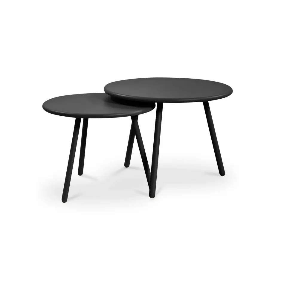 Kari Black Outdoor Nesting Coffee Table