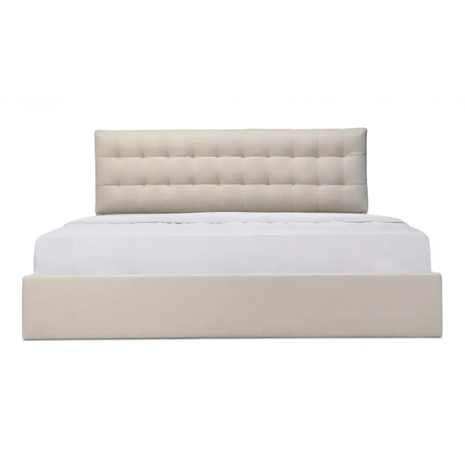 Sebastion Cream Storage Bed Queen