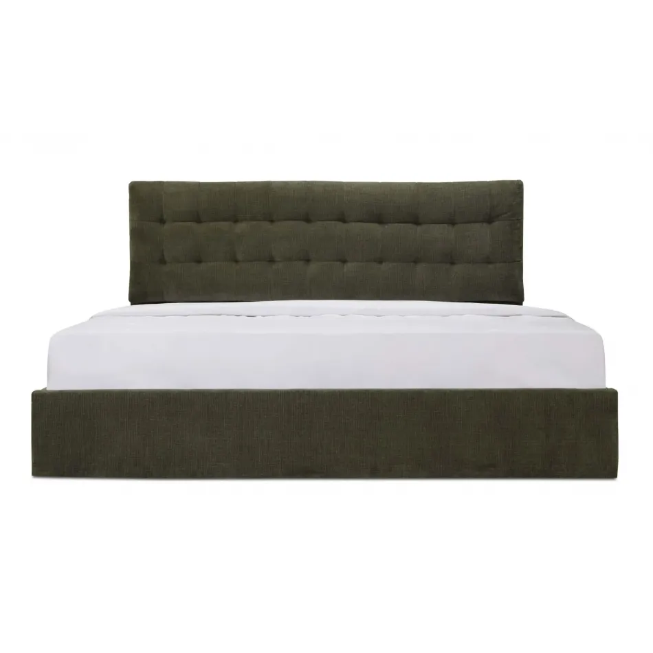Sebastion Green Storage Bed Queen