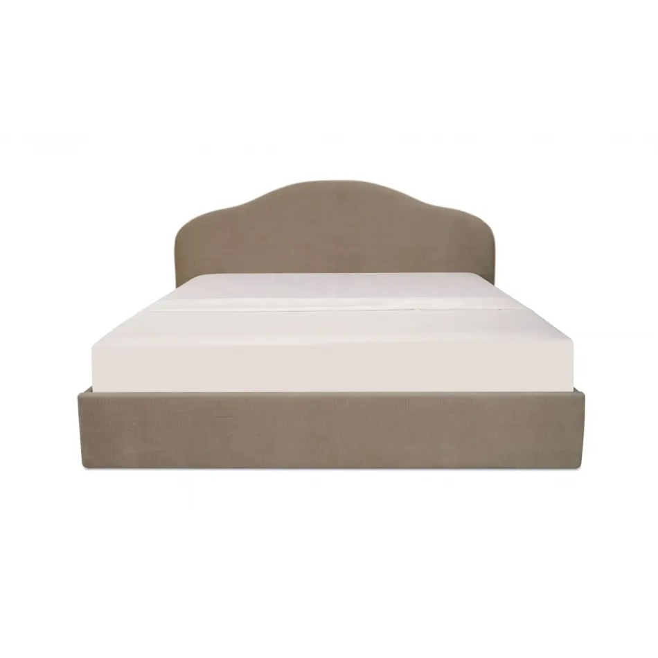 Maggie Taupe Storage Bed