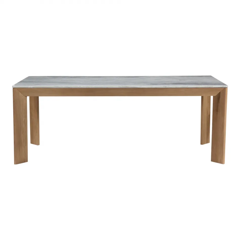 Angle Marble Dining Table Rectangular Large