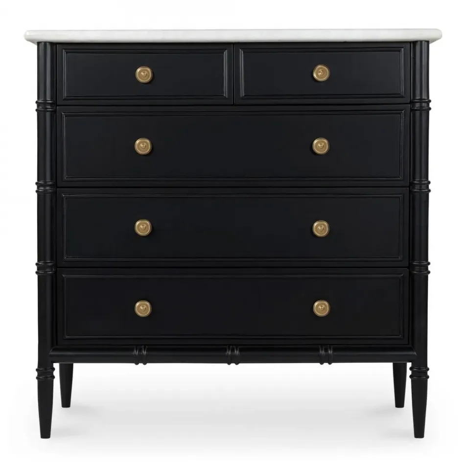 Eleanor 5 Drawer Chest Black