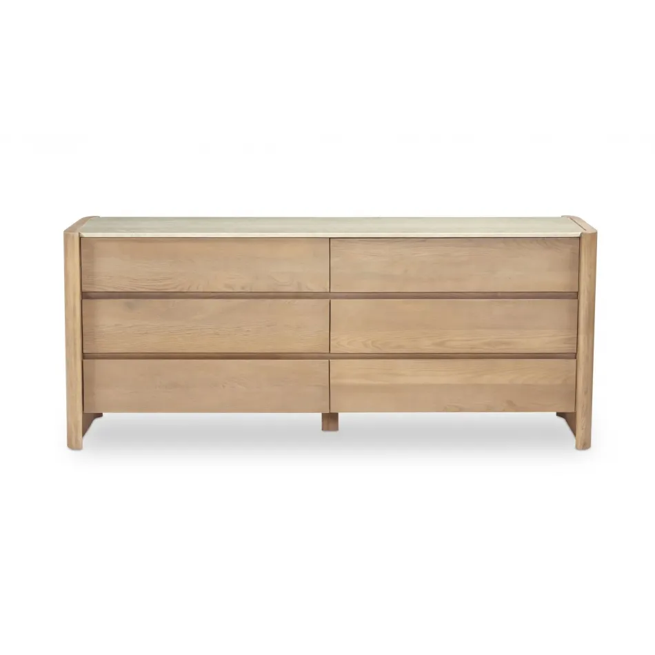 Lane Natural 6 Drawer Dresser