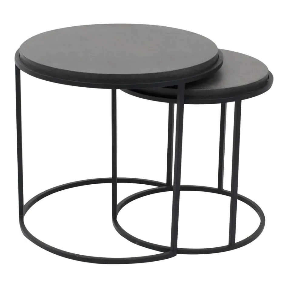 Roost Nesting Tables Black Set Of 2