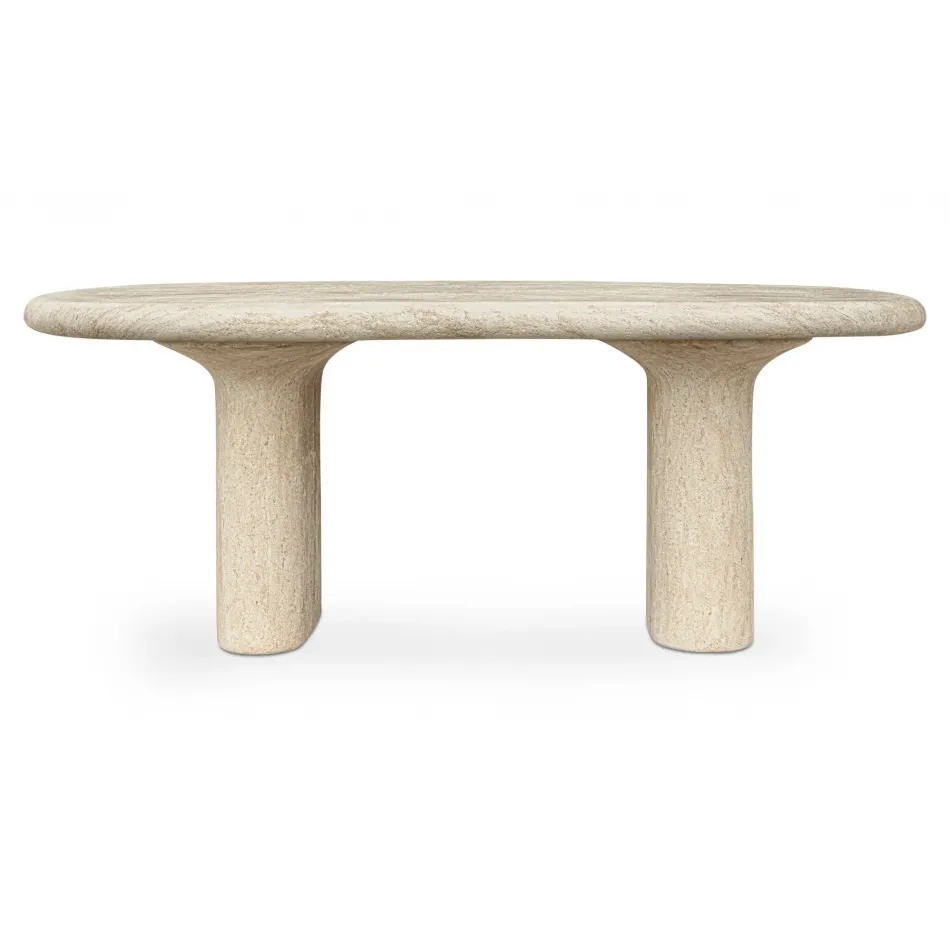 Warby Beige Outdoor Dining Table