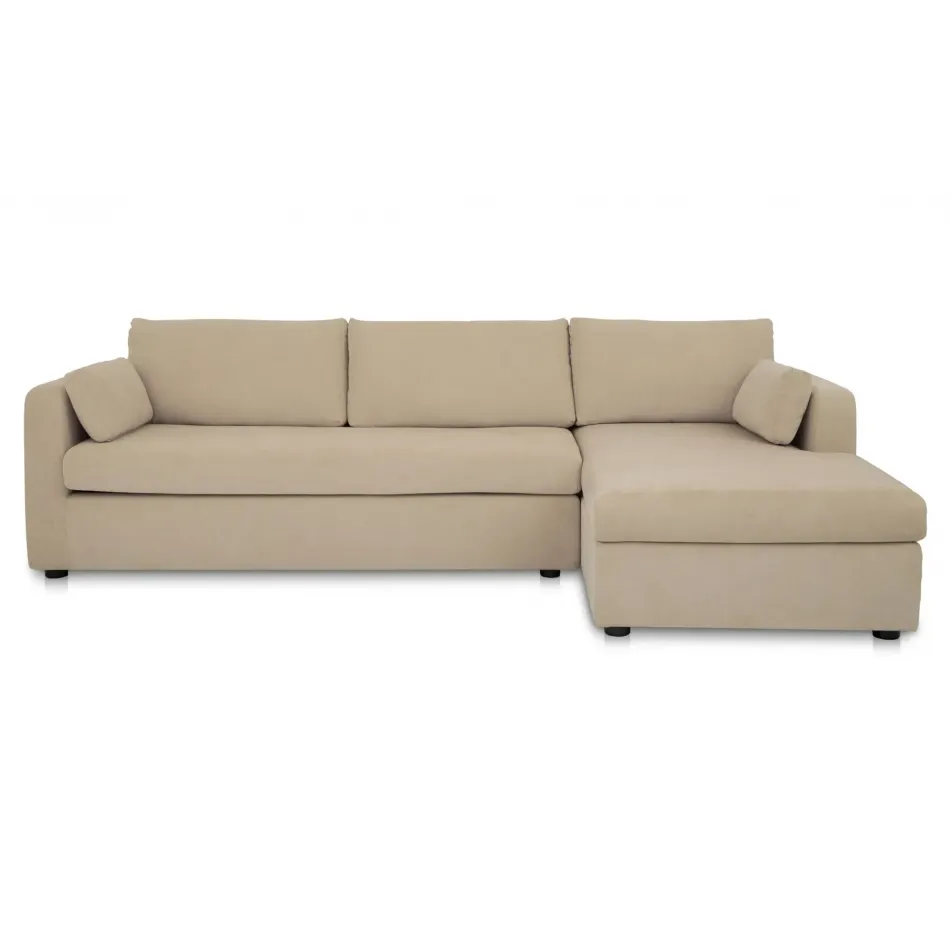 Burrow Chaise Sand Sleeper Sectional With Storage Right