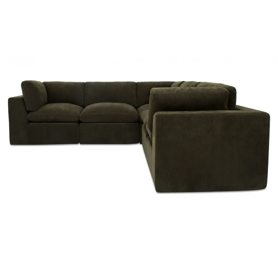 Cates Dark Green Classic L Modular Sectional