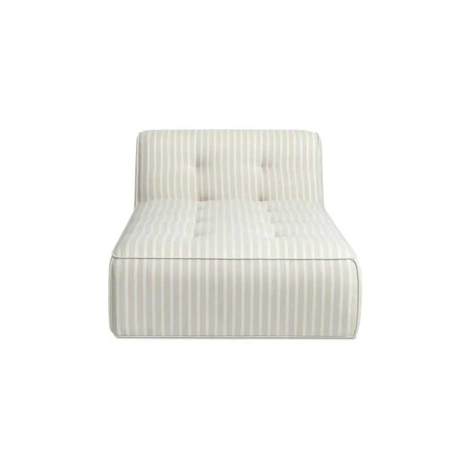 Sunseeker Brown Stripe Outdoor Chaise