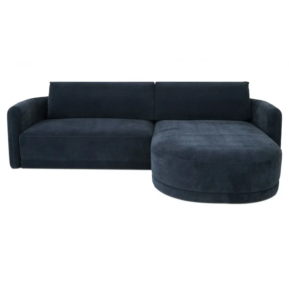 Emmy Dark Blue Sectional Right