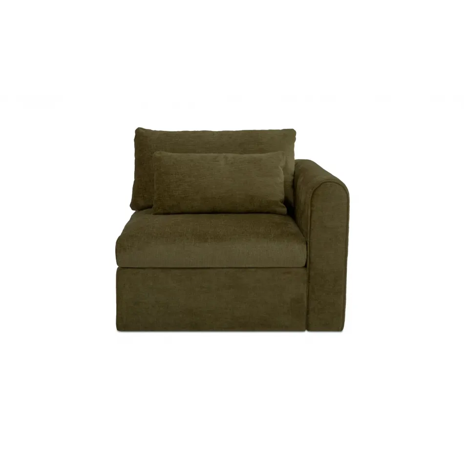 Swift Dark Green Arm Facing Chair Right