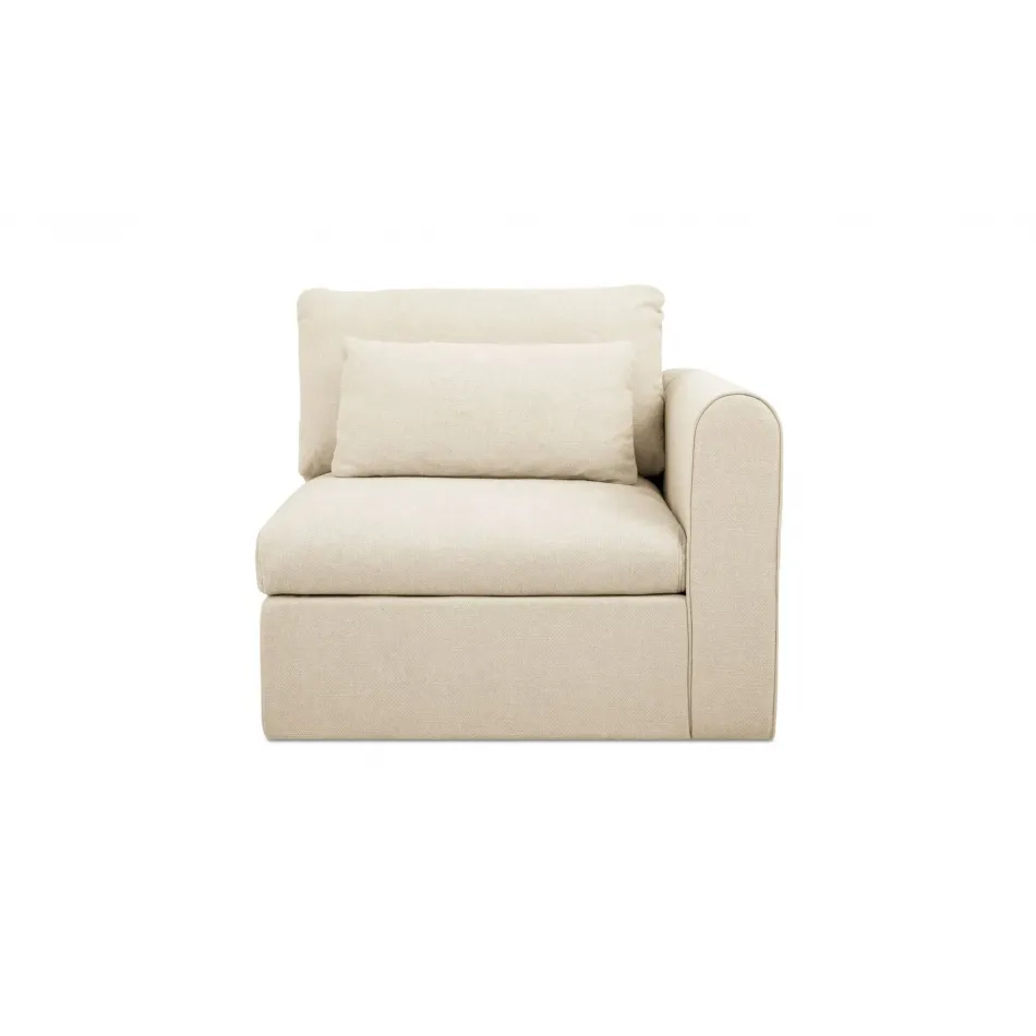 Swift Light Beige Arm Facing Chair Right