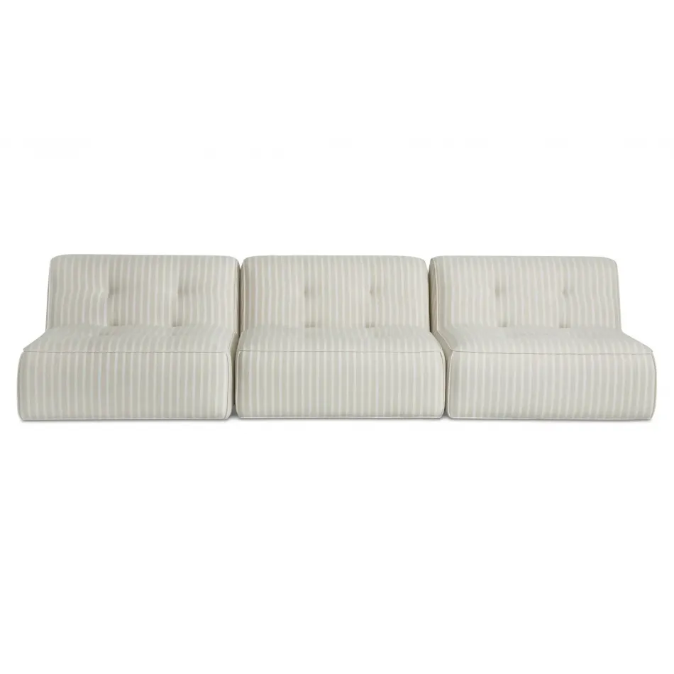 Sunseeker Brown Stripe 3 Piece Outdoor Sofa