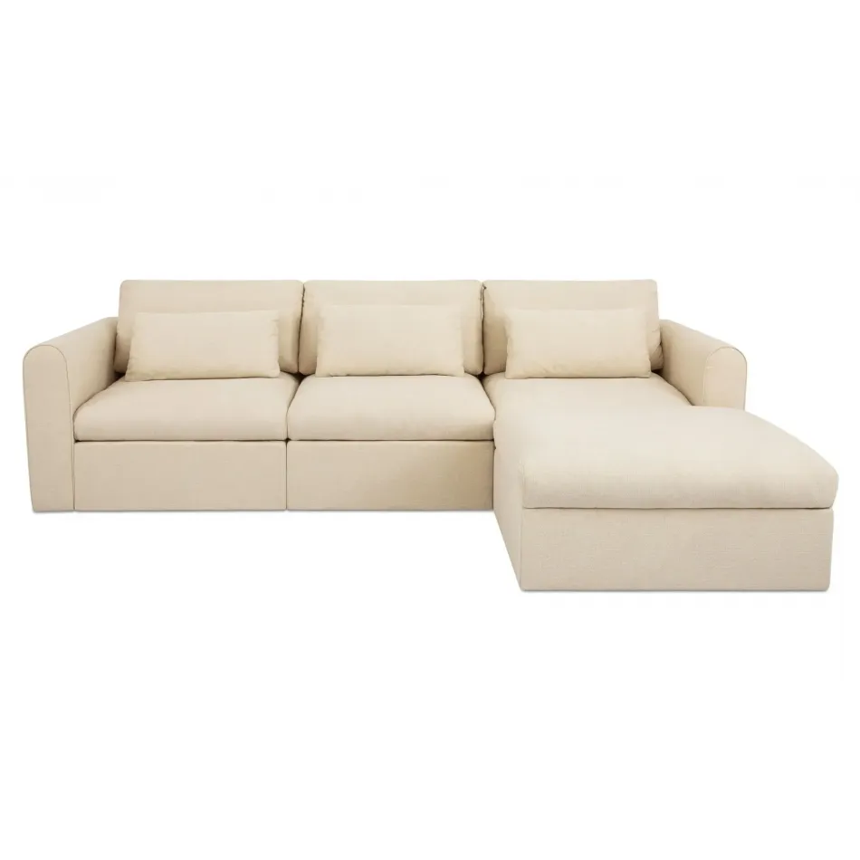 Swift Light Beige Lounge Modular Sectional