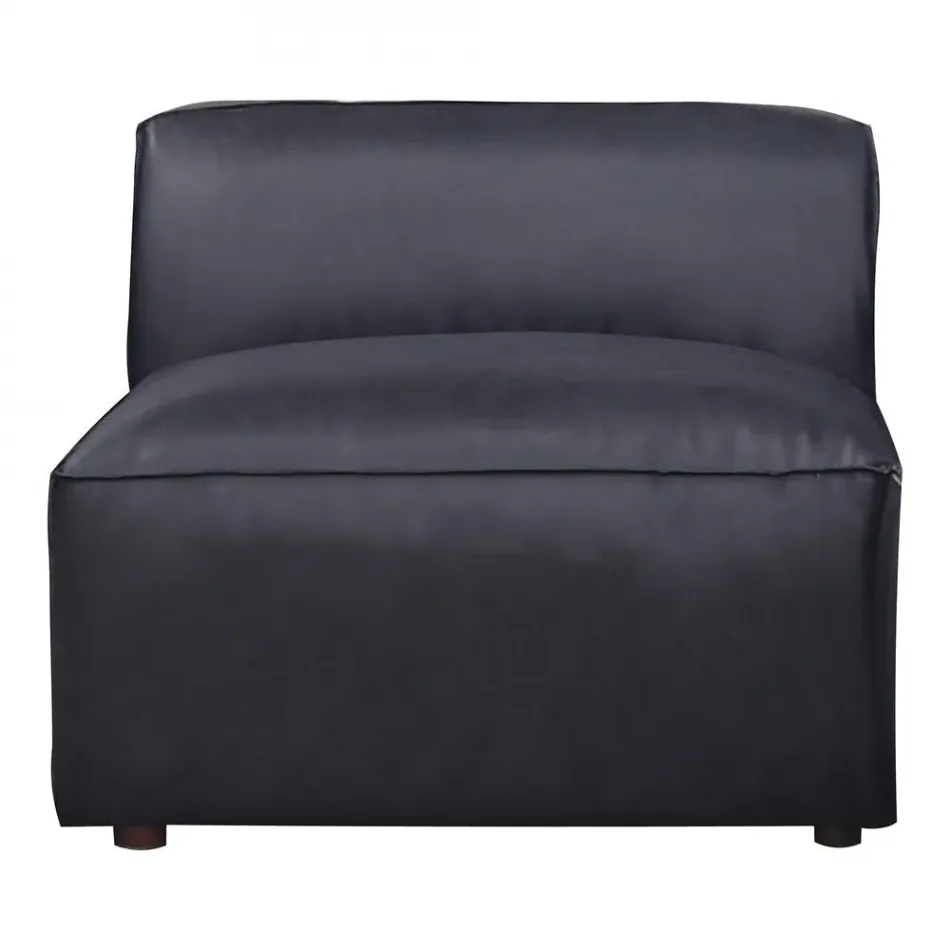 Form Slipper Chair Vantage Black Leather