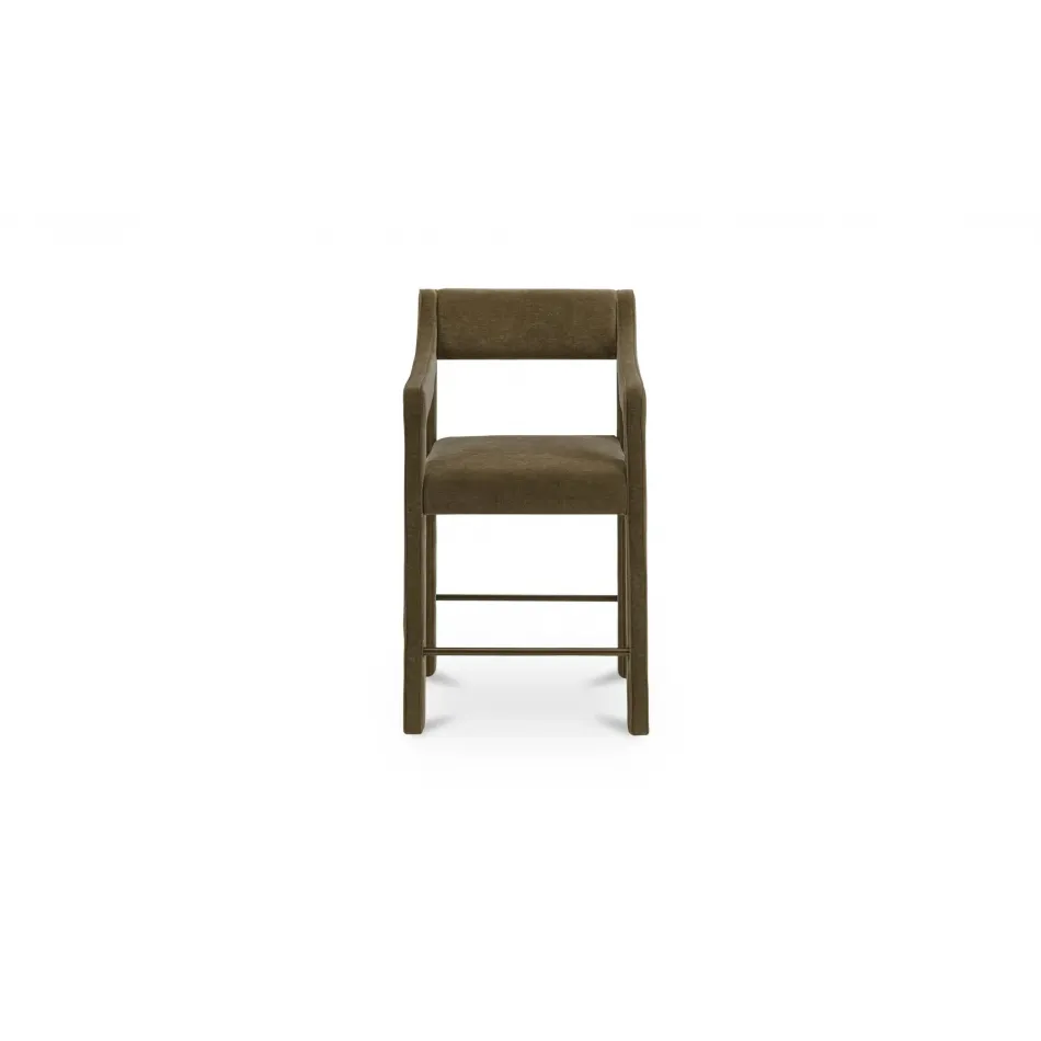 Elise Cedar Green Counter Stool