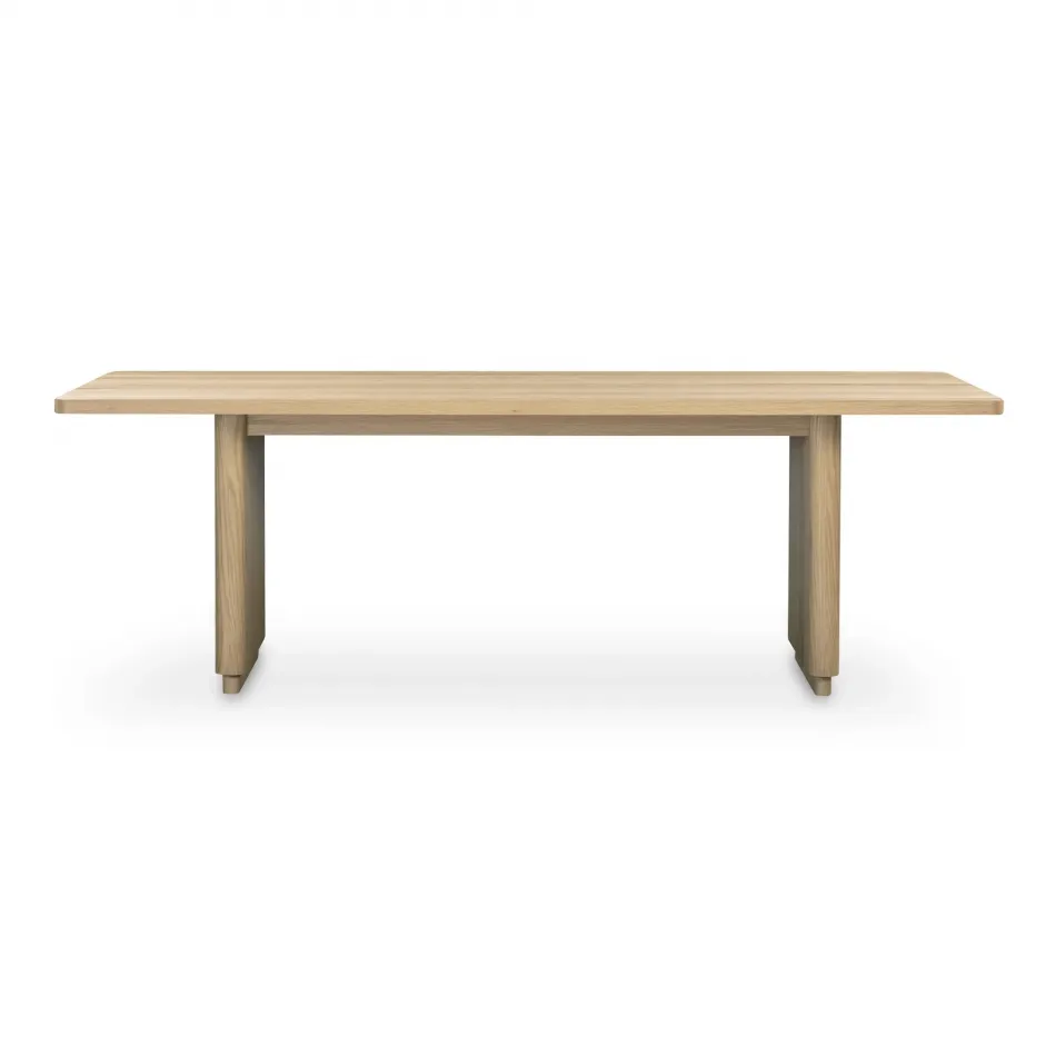 Round Off Small Dining Table Natural Oak