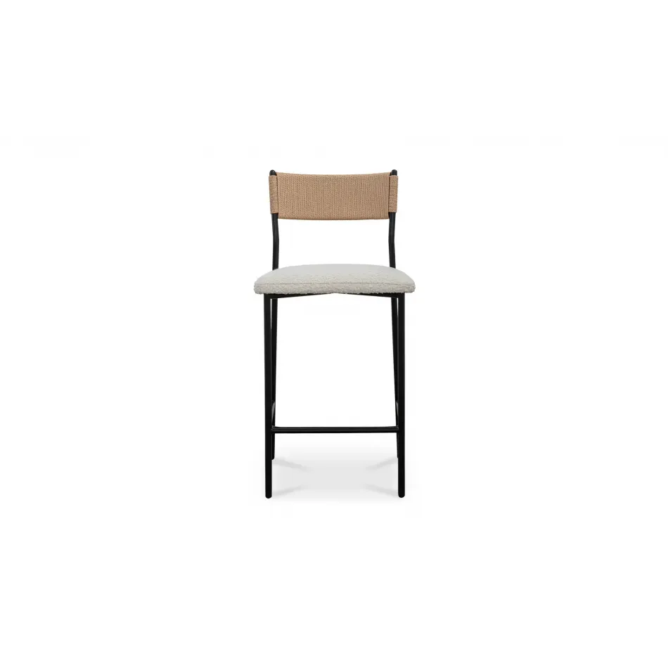 Foley White Counter Stool