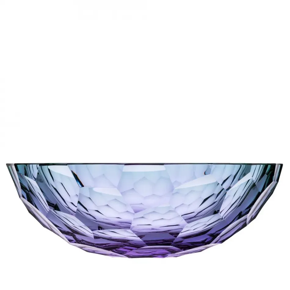 Stones Underlaid Bowl Alexandrite Green, Cut Polished Pebbles 35 Cm