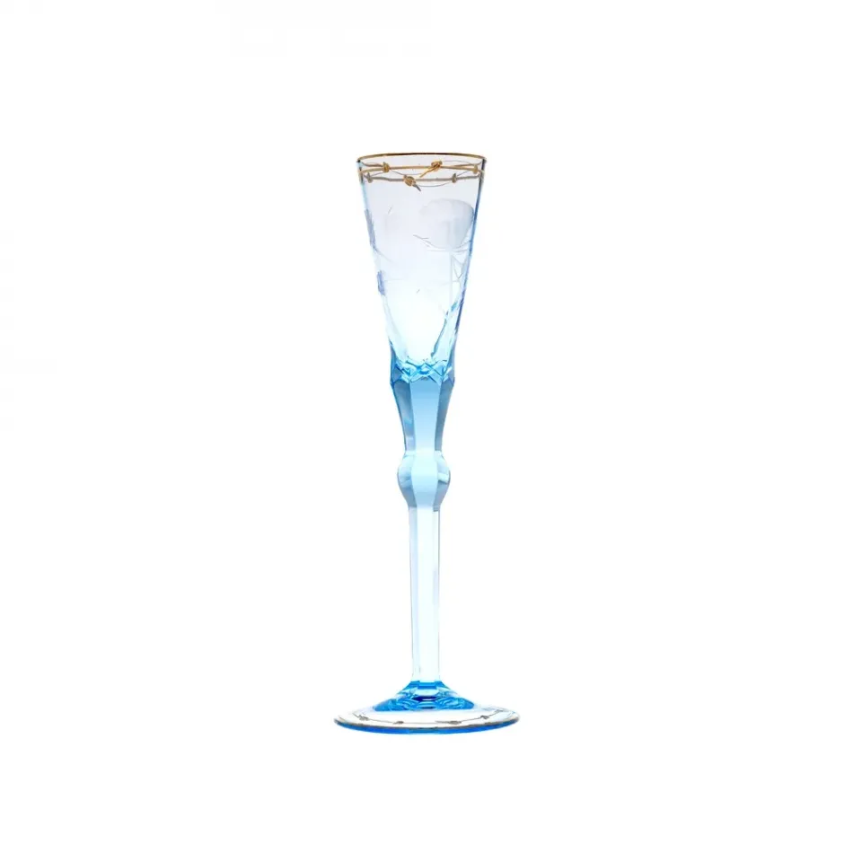 Paula Aquamarine Champagne Glass 140 ml