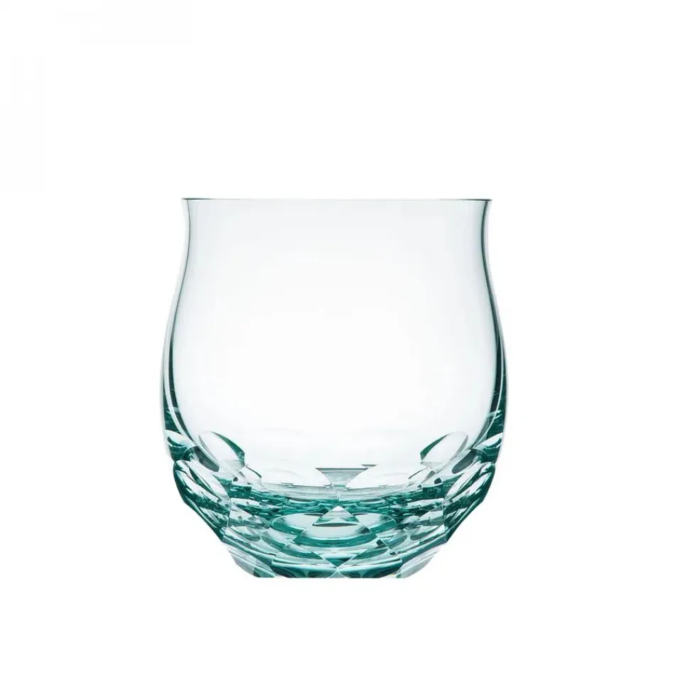 Bouquet Beryl Lead-Free Crystal, Cut Edges Tumbler For Water