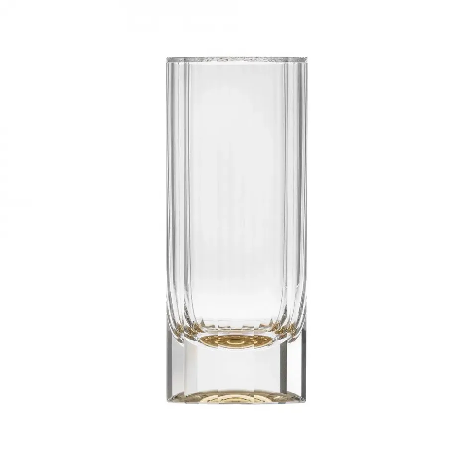 Solaris Tumbler Water Clear Lead Free Crystal, Cut, 24-Carat Gold 385Ml