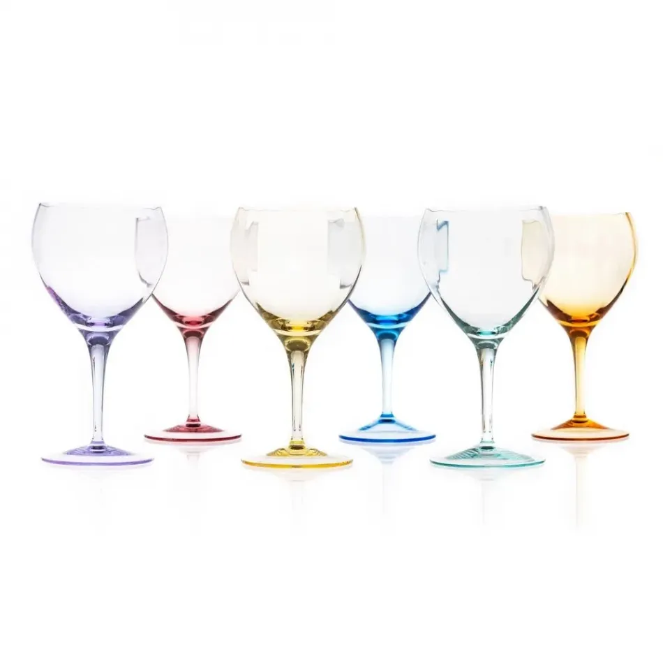 Optic Glass 450 ml Set Of 6 Glasses
