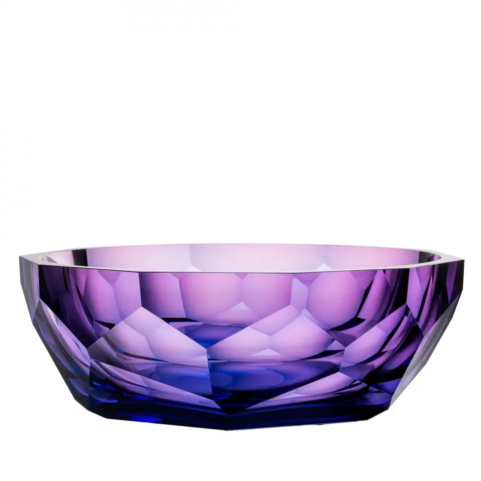 Cubism Aquamarine Rose Bowl 29 cm