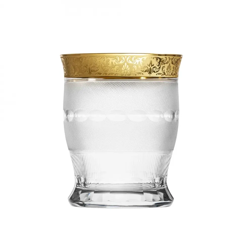 Splendid Clear Lead-Free Crystal, Cut, 24-Carat Gold (Relief Decor) Champagne Bucket 27,0 cm