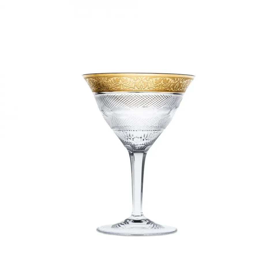 Splendid Goblet Clear, Cut, 24-Carat Gold (Relief Decor) 150 Ml
