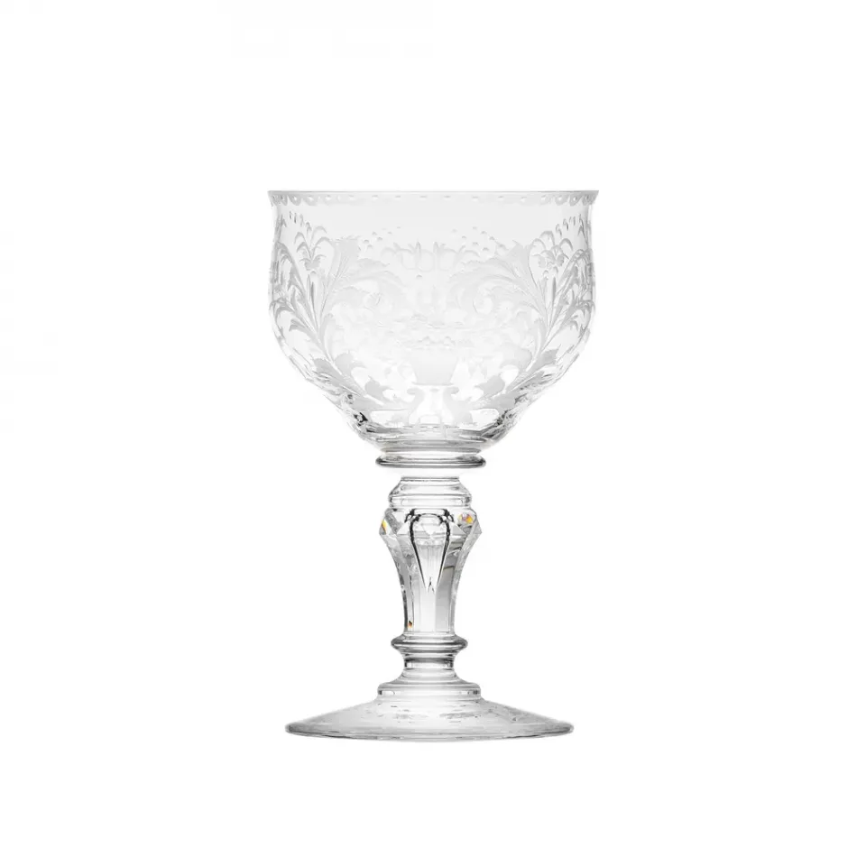Baroque Clear Lead-Free Crystal, Cut, Engraving Baroque Goblet Red Wine 260 ml