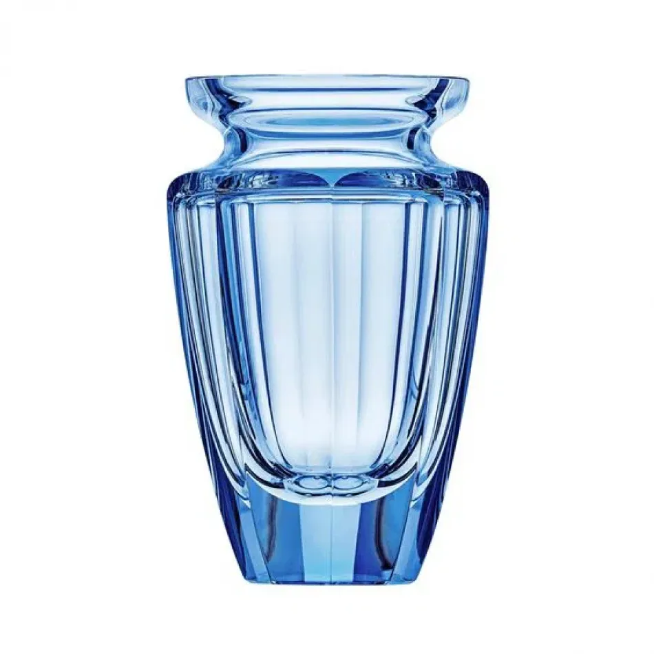 Eternity Vase Aquamarine Lead-Free Crystal, Cut 20 cm