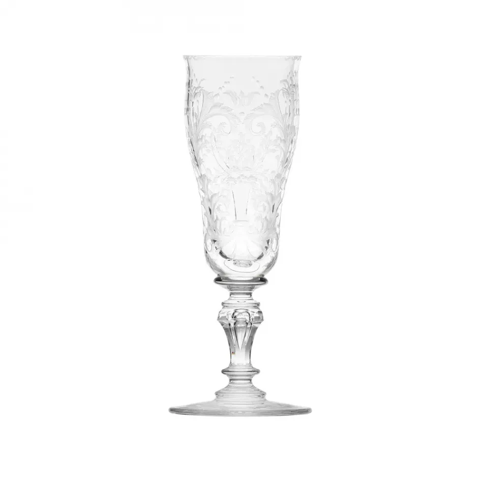 Baroque Clear Lead-Free Crystal, Cut, Engraving Baroque Goblet Champagne 120 ml