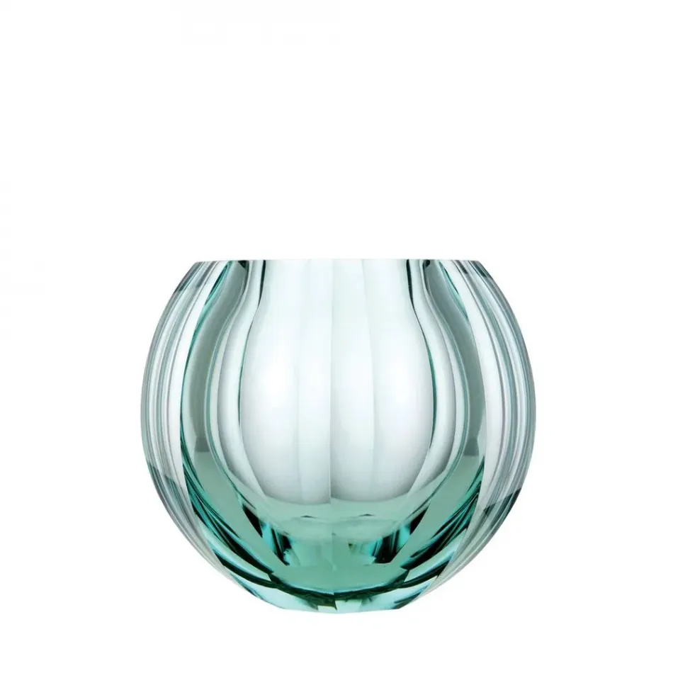 Beauty 20 cm Vase Beryl Lead-Free Crystal, Cut 16.5 cm