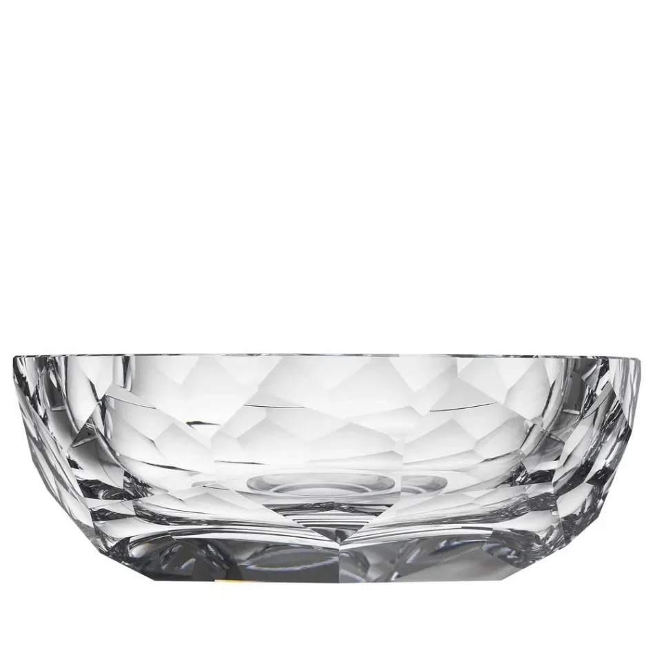 Cubism Bowl Clear Lead-Free Crystal, Cut 29 cm