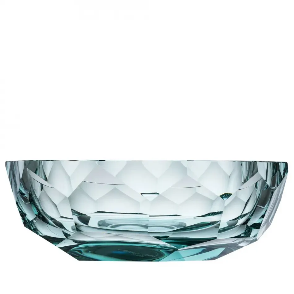 Cubism Bowl Beryl Lead-Free Crystal, Cut 29 cm