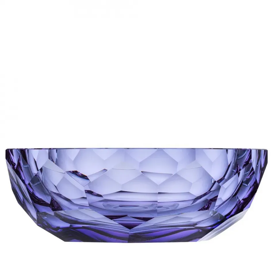 Cubism Bowl Alexandrite Lead-Free Crystal, Cut 29 cm