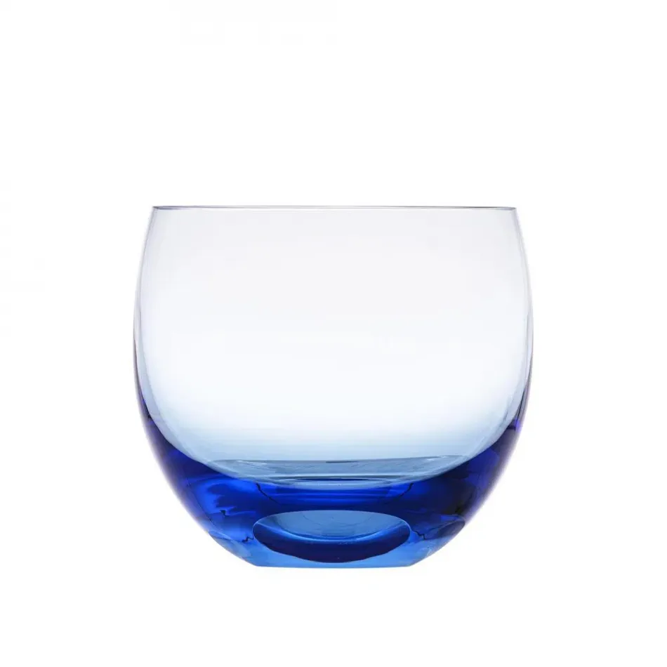 Culbuto Aquamarine Lead-Free Crystal, Plain Tumbler
