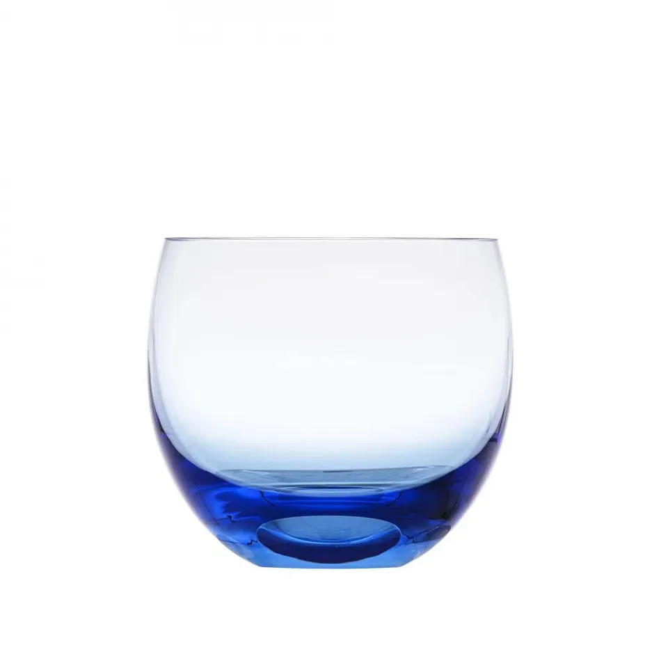 Culbuto Aquamarine Lead-Free Crystal, Plain Tumbler 240 ml