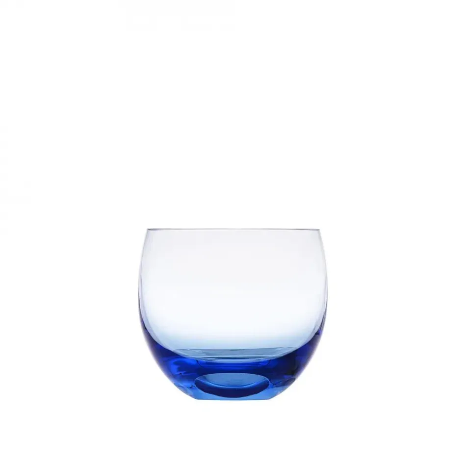Culbuto Aquamarine Lead-Free Crystal, Plain Tumbler 65 ml